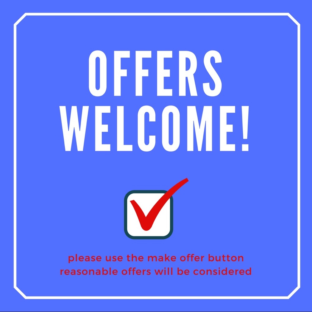 Reasonable offers accepted, lowballs declined